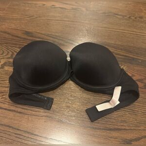PINK Victoria's Secret Black padded push up strapless Bra